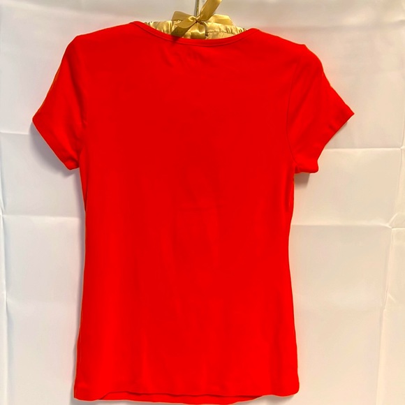 Cato Red Ruffle Blouse - Picture 4 of 6
